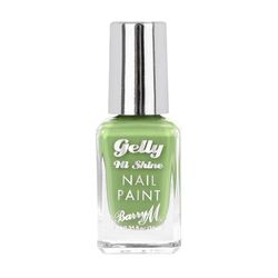 Barry M Gelly Hi Shine Nail Paint, Shade Pear | Green Glossy Nail Polish