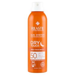 Rilastil Sun System - Dry Touch Spray SPF50+ ad Azione Antiossidante per Pelle Sensibile, 200 ml