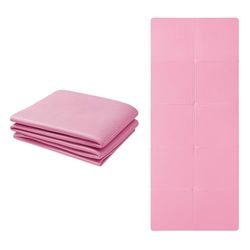 Good Nite Yogamat TPE Opvouwbare Draagbare Antislip Oefening Fitness Gym Pilates Sport Reismat voor Vrouwen Mannen 183 x 61 x 0,6 cm (Roze)