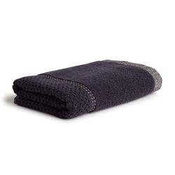 Möve New Heritage Pearls and Stitches Serviette de Toilette 100% Coton Gris foncé 50 x 100 cm