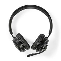 NEDIS PC-headset | op oor | stereo | Bluetooth | inklapbare microfoon | zwart