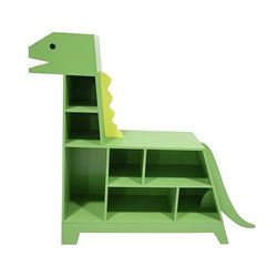Fantasy Fields Bibliotheque Enfant en Forme de Dinosaure Organisateur de Jouets Vert