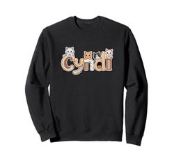 Cyndi Cat Trees - Personalized Cute Name Word Art Sweatshirt
