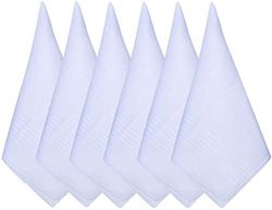 Family Bedding 12 Pack Pure White Cotton Zakdoeken Grote Pocket Vierkanten Zakdoeken voor Mannen