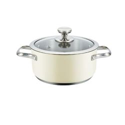 Haeger Casseruola con Coperchio Beige Ø 20 cm