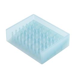 Yamazaki 2994 Float Plateau à Savon en Silicone, Bleu, Silicone, Minimaliste, 11 x 8.5 x 3 c m