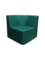 PanQube Module 5-D-GR SAVONA 60 Canapé d'angle pour enfant sans broderie Vert 60 x 60 x 30 cm