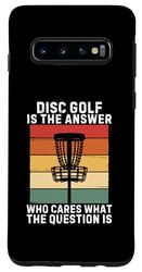 Carcasa para Galaxy S10 Retro Disc Golf es la respuesta a quién le importa cuál es la pregunta