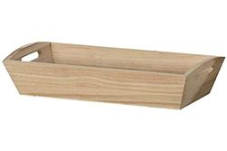 Artemio Houten Mand, Hout, Beige, 28 x 9 x 14 cm