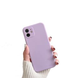 ARMODORRA Kompatibel med [iPhone 11-fodral], uppgraderad [flytande silikon] med kameraskydd mjuk [repfri] mobilskal i mikrofiber för iPhone 11 6,1 tum – ljuslila