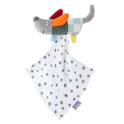Fehn Minitoalla de Seguridad para Perro de la Naturaleza, Mini compañero de Juegos y Peluche con algodón orgánico de Cultivo ecológico kbA – para bebés y niños pequeños a Partir de 0 Meses