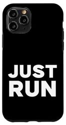Custodia per iPhone 11 Pro Just Run Just Start, Run Tee shirt, Run Short Sleeve Graphic
