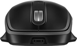 HP 510 Souris Rechargeable Ultra-Rapide, supercondensateur USB-C Rechargeable, autonomie jusqu'à 30 Jours, capteur jusqu'à 1600 dpi, Roue 2D, poignée texturée, Design Compact, Noir