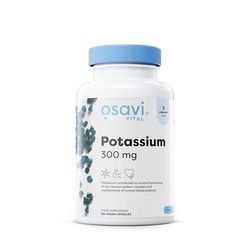 Osavi Potassium 300mg – 180 Vegan Capsules | Highly Absorbable Potassium Citrate for Nervous System, Muscle Function, and Blood Pressure Support | Clean Label, Vegan Friendly