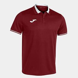 Joma Polo Manches Courtes Championship VI Bordeaux Blanc, 101954.672.XL