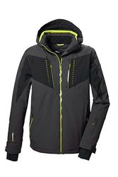 killtec Uomo Giacca da sci/giacca funzionale con cappuccio con zip, paraneve e ventilazione sotto le ascelle KSW 413 MN SKI JCKT, anthrazit, L, 41983-000