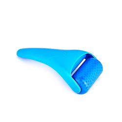 DAM Rullo di ghiaccio facciale, strumento di massaggio e cura. Testa in plastica 9 x 5 x 19 cm. Colore: blu