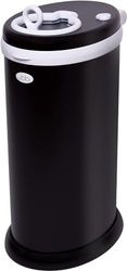 Ubbi Steel Odor Locking Nappy Disposal Bin, No Special Bag Required Money Saving, Awards-Winning, Modern Design Registry Must-Have Diaper Pail, Matte Black