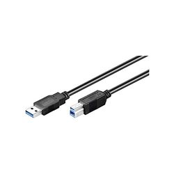 Goobay 45722 Câble SuperSpeed USB 3.0 Noir - Connecteur USB 3.0 (Type A) > Connecteur USB 3.0 (Type B)