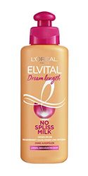 L'Oréal Paris Elvital - Cure Capillaire sans Pointes fourchues - pour Cheveux Longs et abîmés - sans rinçage - sans parabène - avec Huile de ricin - Dream Length No Spiss Milk - 1 x 200 ML