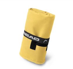 Head Active Microvezel handdoek met elastiek, handdoek voor sportschool, sport en fitness, zacht en licht, sneldrogend, absorberend, ruimtebesparend, voor reizen, 40 x 60 cm, Sunny Yellow