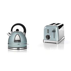 Cuisinart Style Collection 1.7L Traditional Kettle | Light Pistachio | CTK17GU & Style Collection 2 Slot Toaster | Light Pistachio | CPT160GU