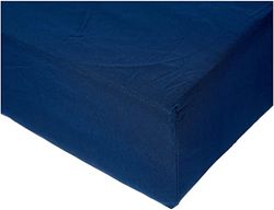 Amazon Basics FTD, lençóis ajustáveis, 150 x 200 x 30 cm, azul-marinho