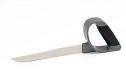 Homecraft Reflex Carving Knife , Comfort Grip , Stainless Steel Scalloped Blade , Slip Resistant Grip , Adaptive Knife for Easy Cutting , Large Handle with Angle (Eligible for VAT relief in the UK)