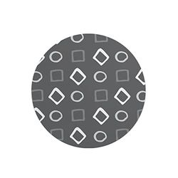 Questo Casa, Round Digital Printed Mouse Pad, Non-Slip Base, for Office and Home, Diameter:22cm
