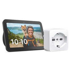 Echo Show 8 (3ª gen.) | Antracite + TP-Link Tapo Presa intelligente, compatibile con Alexa - Kit di base per Casa Intelligente