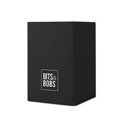 Grafoplás | Porte-crayon | Noir | Silicone | 9,5 x 6,5 x 6,5 cm | Parfait pour le bureau | Bits&Bobs Pop Up Design | Couleurs vives