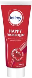 INTIMY - Happy Massage - Gel de massagem - aroma maçã de caramelo - 200 ml - relaxante e suave para massagem sensual - não oleoso - sem mancha - não pegajoso - ideal para corpo e pele sensível