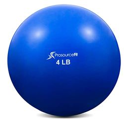 ProsourceFit Gewogen Toning Oefenballen voor Pilates, Yoga, Krachttraining en Fysiotherapie, 0,9 kg tot 3,6 kg, kleurgecodeerd