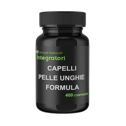Zinco Citrato Altamente Assorbibile con Selenio Metionina e Biotina 400 Compresse, 1 al dì, Capelli Pelle Unghie Formula