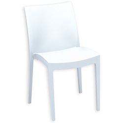 GRAND SOLEIL Grandsoleil Boheme Venice Greenpol Chaise empilable Vert, polymère, Blanc, 51 x 49 x 80 cm