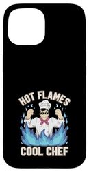 Hibachi Teppanyaki Barbecue Cucina giapponese Custodia per iPhone 15