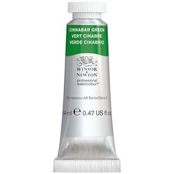 Winsor & Newton 0105420 Professional Watercolour - Cinnabar Green, tubo de 14 ml, acuarela, colores vivos en calidad de artista, alto brillo y brillo de color, resistente a la luz