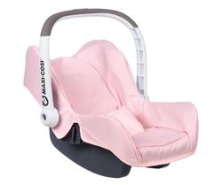 Smoby 240233 car seat with Carrying Handle in Original Maxi-COSI Design, Accessories for Dolls up to 42 cm, for Children from 3 Years, Pink, 31 x 47 x 35 cm