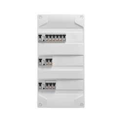 Debflex - Voorgemonteerde kast 3 R 1 x ID 40 A type A, 1 x ID 40 A type AC, 1 x ID 63 A type AC - inbouwpanelen - modulaire kasten - binnen vooraf geïnstalleerd - 707649