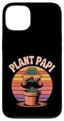 Plant Papi - Pianta grassa e cactus, colore: nero Custodia per iPhone 13