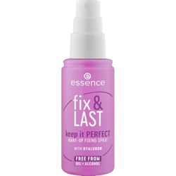 Essence Cosmetics essence fix et LAST keep it PERFECT MAKE-UP FIXING SPRAY spray fixateur, fixant, naturel, sensation de rosée (50ml)