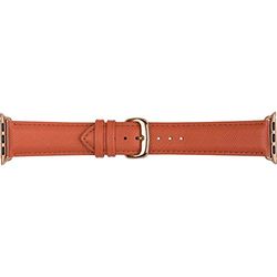 dbramante1928 Madrid - Correa de piel auténtica de saffiano para Apple Watch 42/44 mm, color Rusty Rose Unisex Adulto