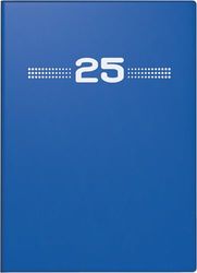rido/idé Agenda tascabile modello perfect/Technik I (2025), 2 pagine = 1 settimana, A6, 144 pagine, copertina in plastica, blu
