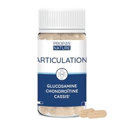 Complexe Articulation - Glucosamine Chondroïtine Cassis - Fabriqué en France - 60 gélules - Propos'Nature