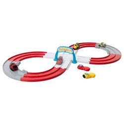 Chicco Race Car Track Pista de Coches RC 1,5 m, 2 Coches Teledirigidos, 2 Jugadores y Configuraciones, Pista de Carreras de 8 Anillos, Juego Libre, Control Remoto por Infrarrojos, Niños 1 a 4 Años