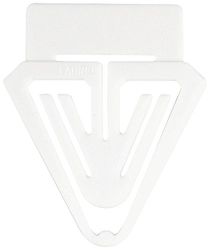 Laurel kaartwisser van polystyrol, 25 mm, wit