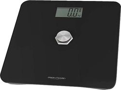ProfiCare® Personal Scales without Battery | Scales with Measuring Range of 5 kg - 180 kg & Large LCD Display | Digital Personal Scales with Kinetic Energy & Glass Surface | PC-PW 3112 Black