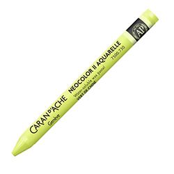Caran d'Ache NEOCOLOR II 730 - Cera soluble en agua, para papel, cartón, vidrio, madera, tela, piedra, color verde
