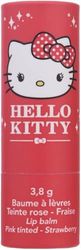 Hello Kitty Strawberry Flavour Kids Tinted Lip Balm with Moisturizing, Hydrating & Nourishing Formula, Natural & Vegan, Dermatologically Tested Lip Balm, Perfect for Girls & Boys, 3.8g