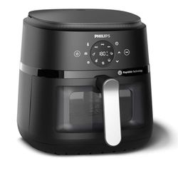 Philips Airfryer Serie 2000 NA231/00 Freidora de AIRE 13 en 1 con Ventana 6.2L 1700W Negra